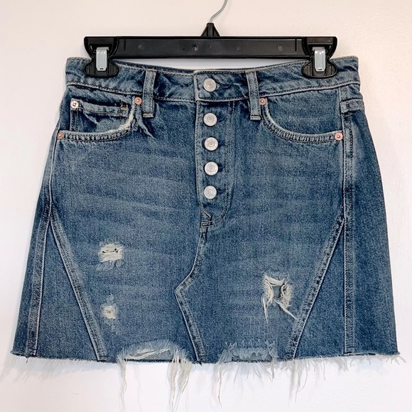 Free people Denim skirt - Picture 2 of 3